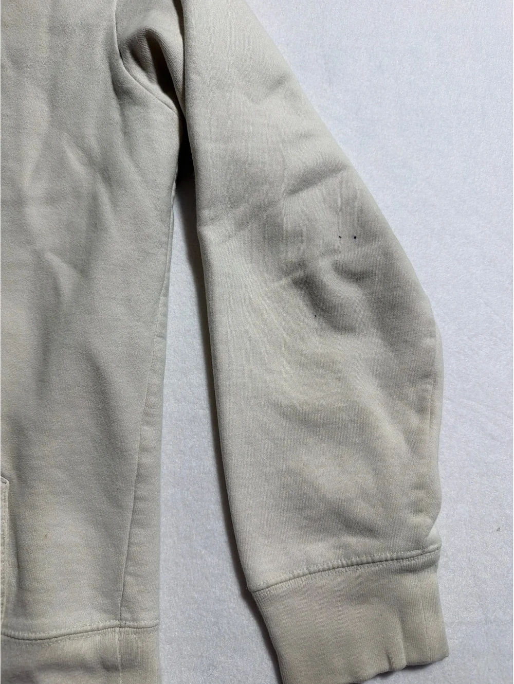 The North Face Men’s Medium Hoodie Since 1968 Logo Beige Pullover Sweatshirt